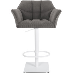 Banqueta de bar Damaso W Cord, cor taupe