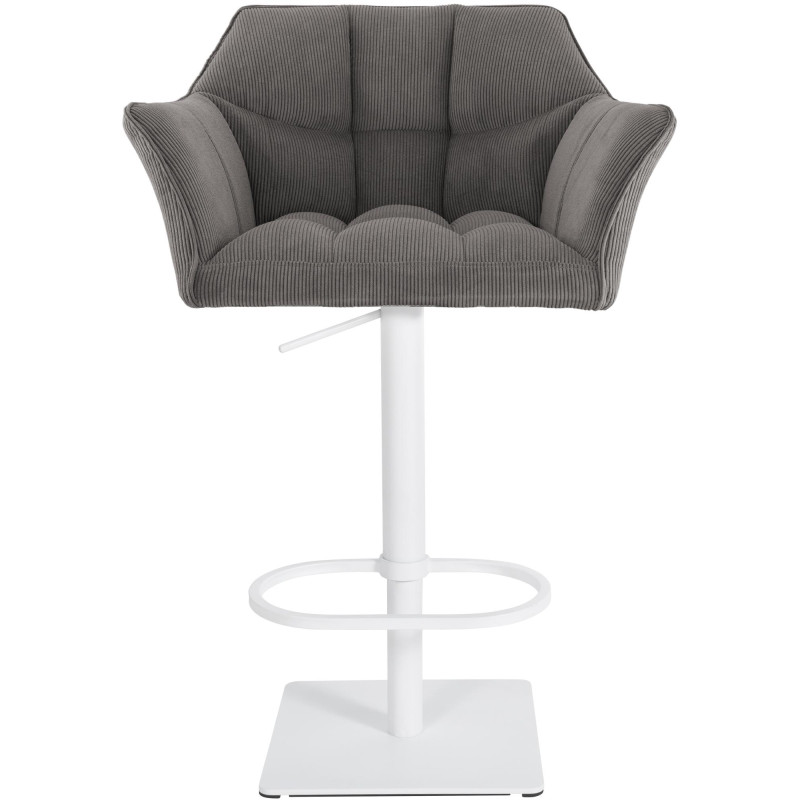 Taburete de bar Damaso W Cord, color topo