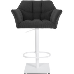 Banqueta de bar Damaso W Cord cinza escuro