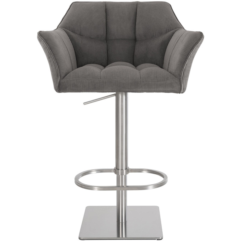 Taburete de bar Damaso E Cord, color topo