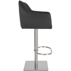 Tabouret de bar Damaso E Cord gris foncé
