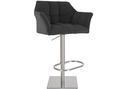 Sgabello bar Damaso E Cord grigio scuro