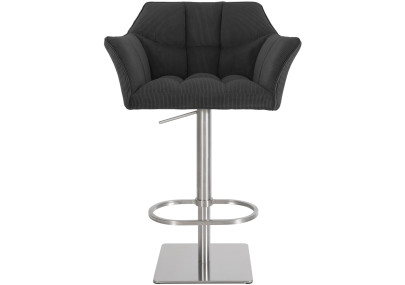 Sgabello bar Damaso E Cord grigio scuro