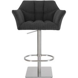 Sgabello bar Damaso E Cord grigio scuro