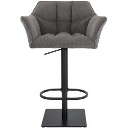 Banqueta de bar Damaso B Cord, cor taupe