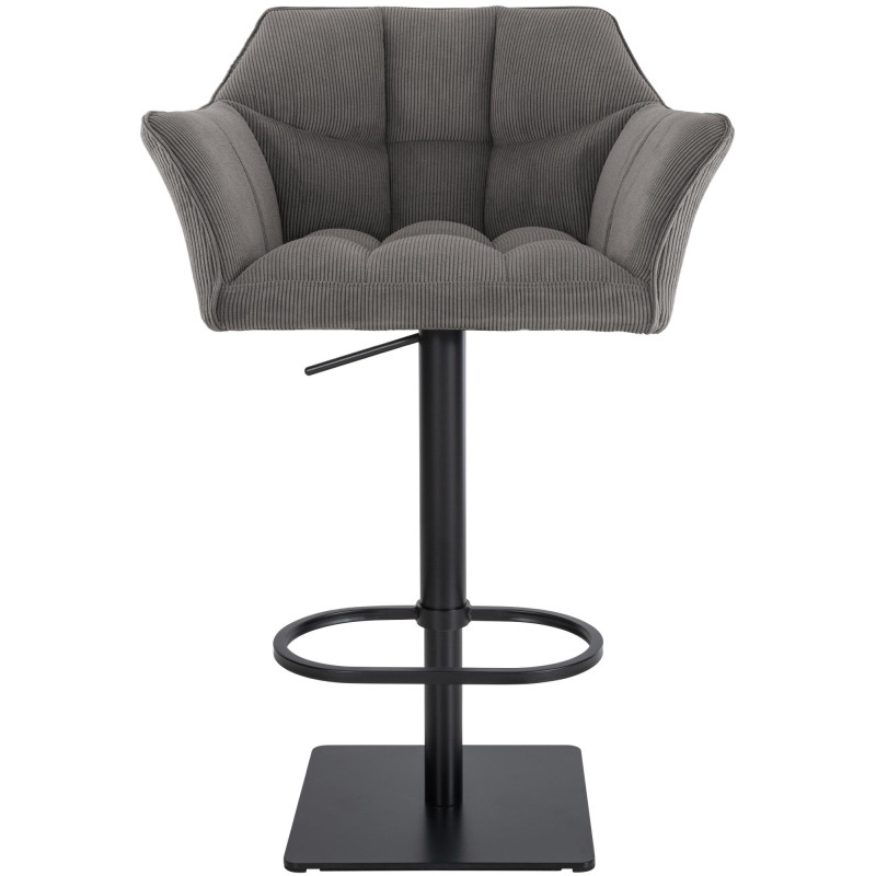 Tabouret de bar Damaso B Cord taupe