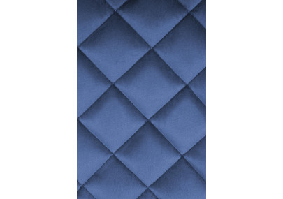 Juego de 2 taburetes de bar Kasson de terciopelo, azules