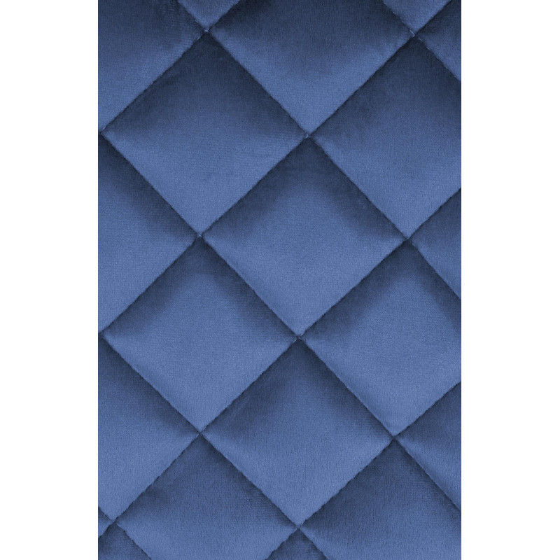 Set di 2 sgabelli da bar in velluto Kasson, blu