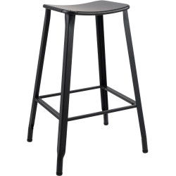 Tabouret de bar noir pivoine