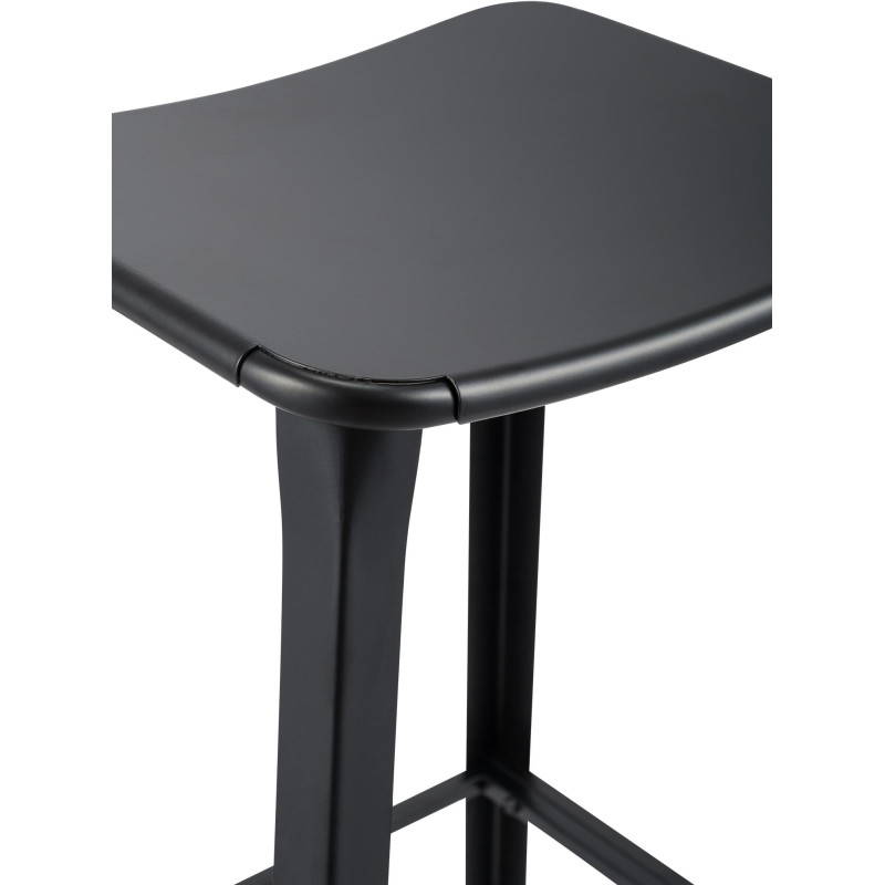 Tabouret de bar noir pivoine