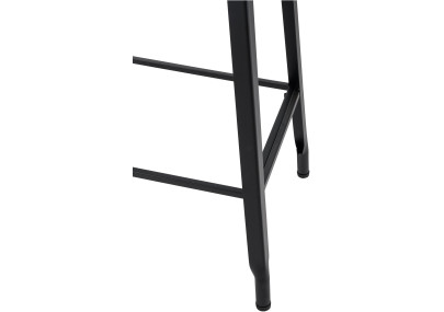 taburete de bar negro Peony