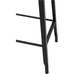 Tabouret de bar pivoine noir