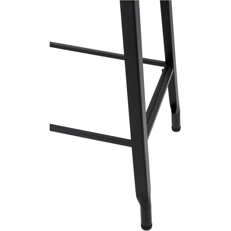 Tabouret de bar pivoine noir