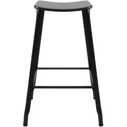 Tabouret de bar pivoine noir