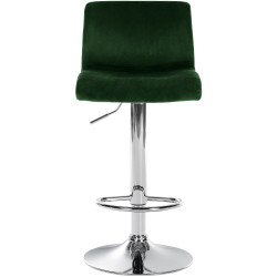 Tabouret de bar en velours Hoover vert C