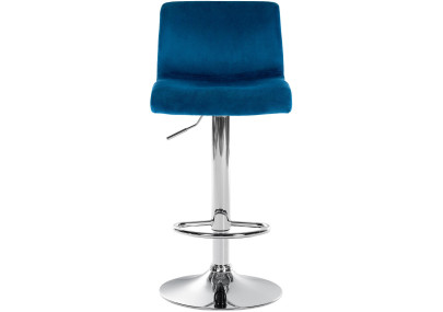 Banqueta de bar Hoover em veludo azul