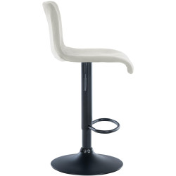 Tabouret de bar en velours Hoover B crème