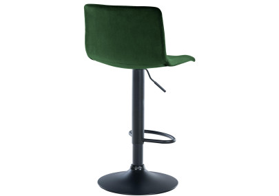 Sgabello da bar in velluto Hoover, verde