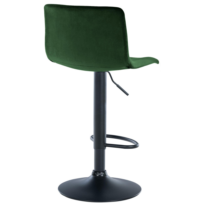 Tabouret de bar en velours Hoover, vert