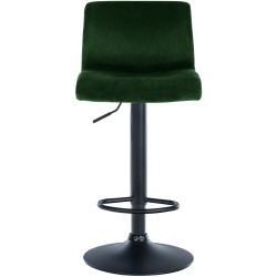 Tabouret de bar en velours Hoover, vert