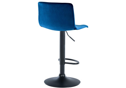 Banqueta de bar Hoover em veludo azul