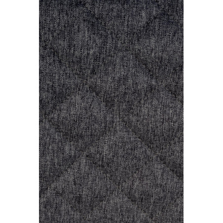 Conjunto de 2 taburetes de bar de tela Kasson negros