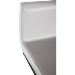 Ensemble de 2 tabourets de bar Newport B en similicuir blanc