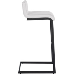 Ensemble de 2 tabourets de bar Newport B en similicuir blanc