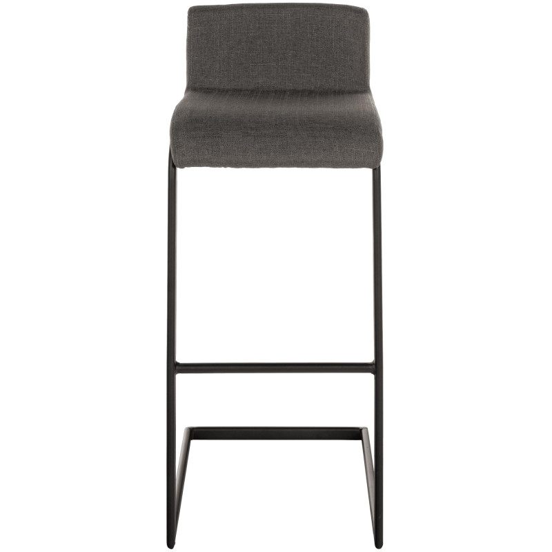 Ensemble de 2 tabourets de bar Newport B en tissu gris foncé