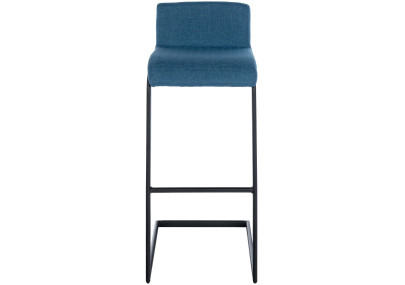 Conjunto de 2 bancos de bar Newport B em tecido azul