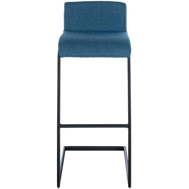 Ensemble de 2 tabourets de bar Newport B en tissu bleu