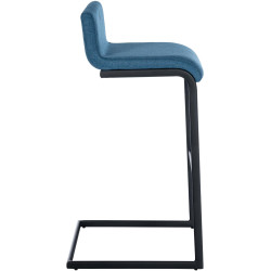 Ensemble de 2 tabourets de bar Newport B, tissu bleu
