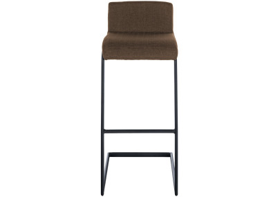 Ensemble de 2 tabourets de bar Newport B, tissu marron