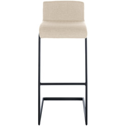 Ensemble de 2 tabourets de bar Newport B, tissu crème