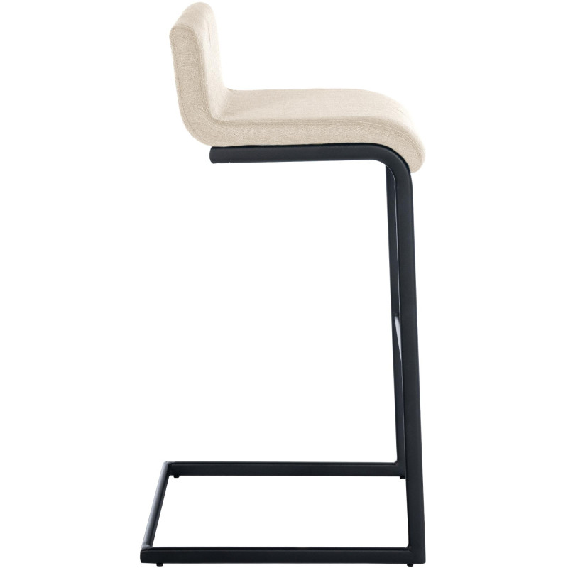 Ensemble de 2 tabourets de bar Newport B, tissu crème