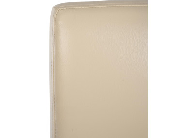 Conjunto de 2 taburetes de bar Freeport en piel sintética color crema B