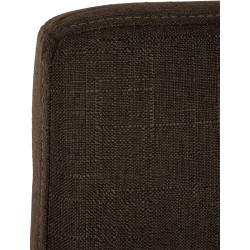 Conjunto de 2 taburetes de bar Freeport de tela B marrón