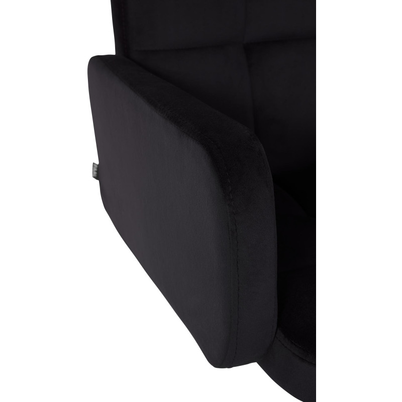 Conjunto de 2 taburetes de bar Los Angeles de terciopelo blanco y negro