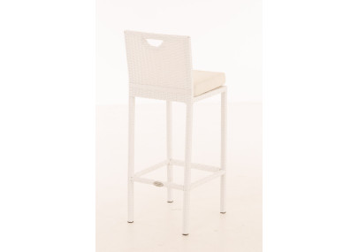 Taburete de bar blanco crema Mari blanco