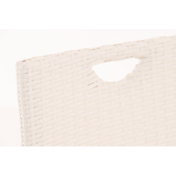 Taburete de bar blanco crema Mari blanco