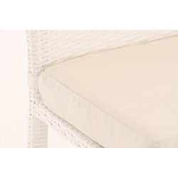 Taburete de bar blanco crema Mari blanco