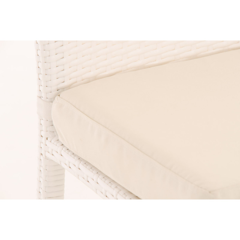 Taburete de bar blanco crema Mari blanco