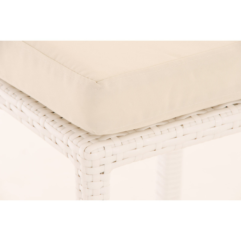 Taburete de bar blanco crema Mari blanco