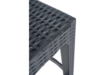 Conjunto de 4 taburetes de bar Jamaica gris oscuro