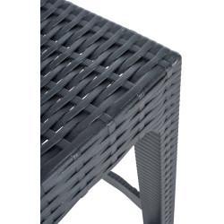 Conjunto de 4 bancos de bar Jamaica cinza escuro