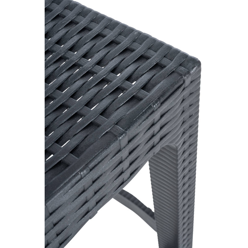 Ensemble de 4 tabourets de bar Jamaica gris foncé