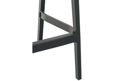 Ensemble de 4 tabourets de bar Ares gris foncé