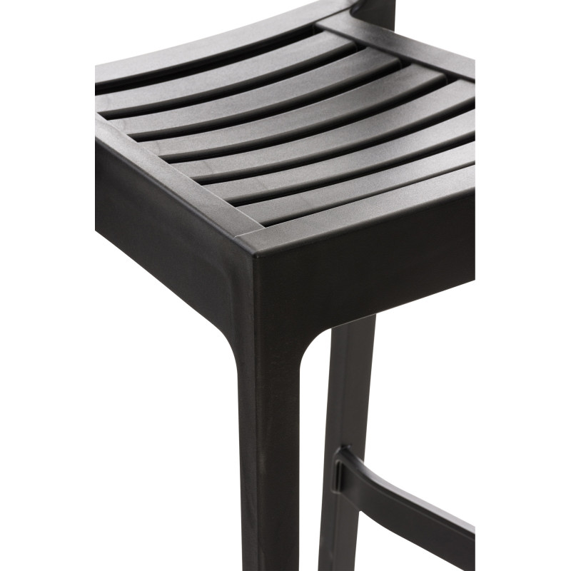 Ensemble de 4 tabourets de bar Ares noir