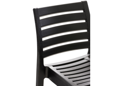 Ensemble de 4 tabourets de bar Ares noir