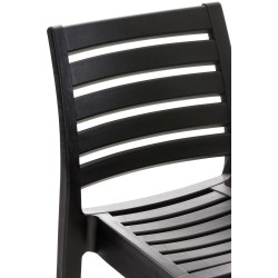 Ensemble de 4 tabourets de bar Ares noir